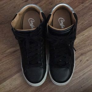 Like New Candie’s Black Wedge Sneaker